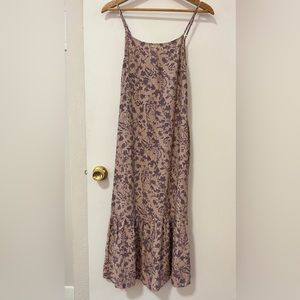 Lavender & Mauve Calf-Length Dress